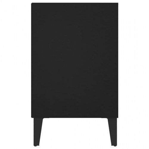 Tv-skab med metalben 103,5x30x50 cm sort
