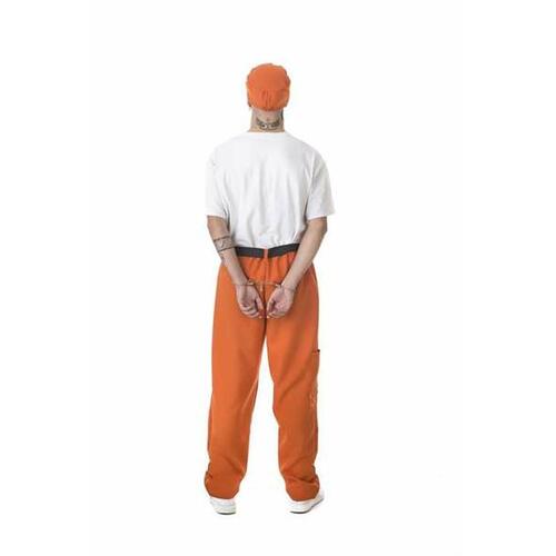Orange fange kostume til voksne - Mand XL