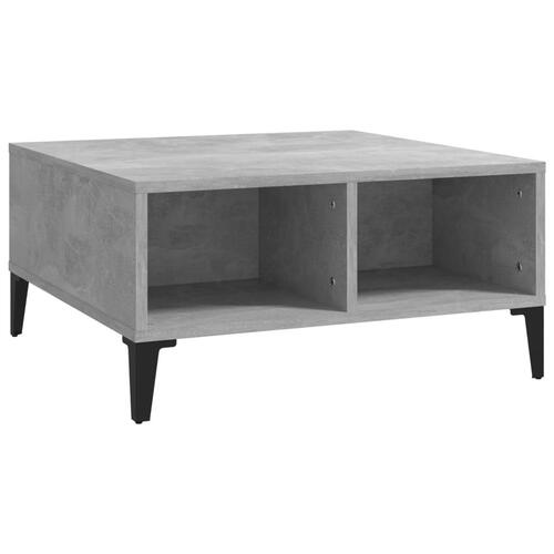 Sofabord 60x60x30 cm spånplade betongrå
