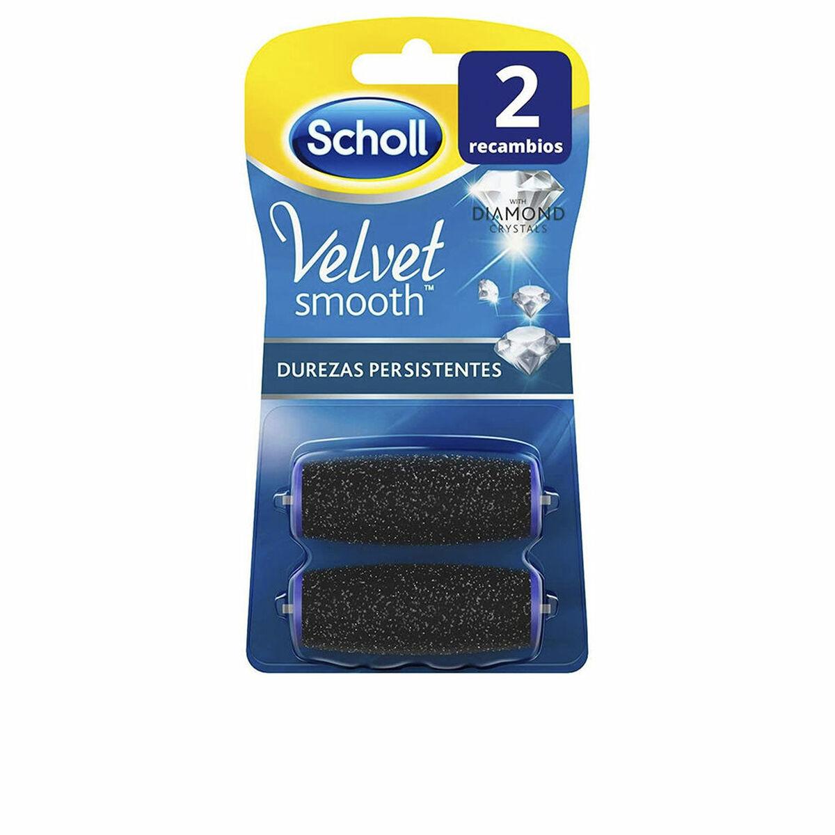 Scholl Velvet Smooth Eksfolieringsruller Til Fødder 2 Enheder