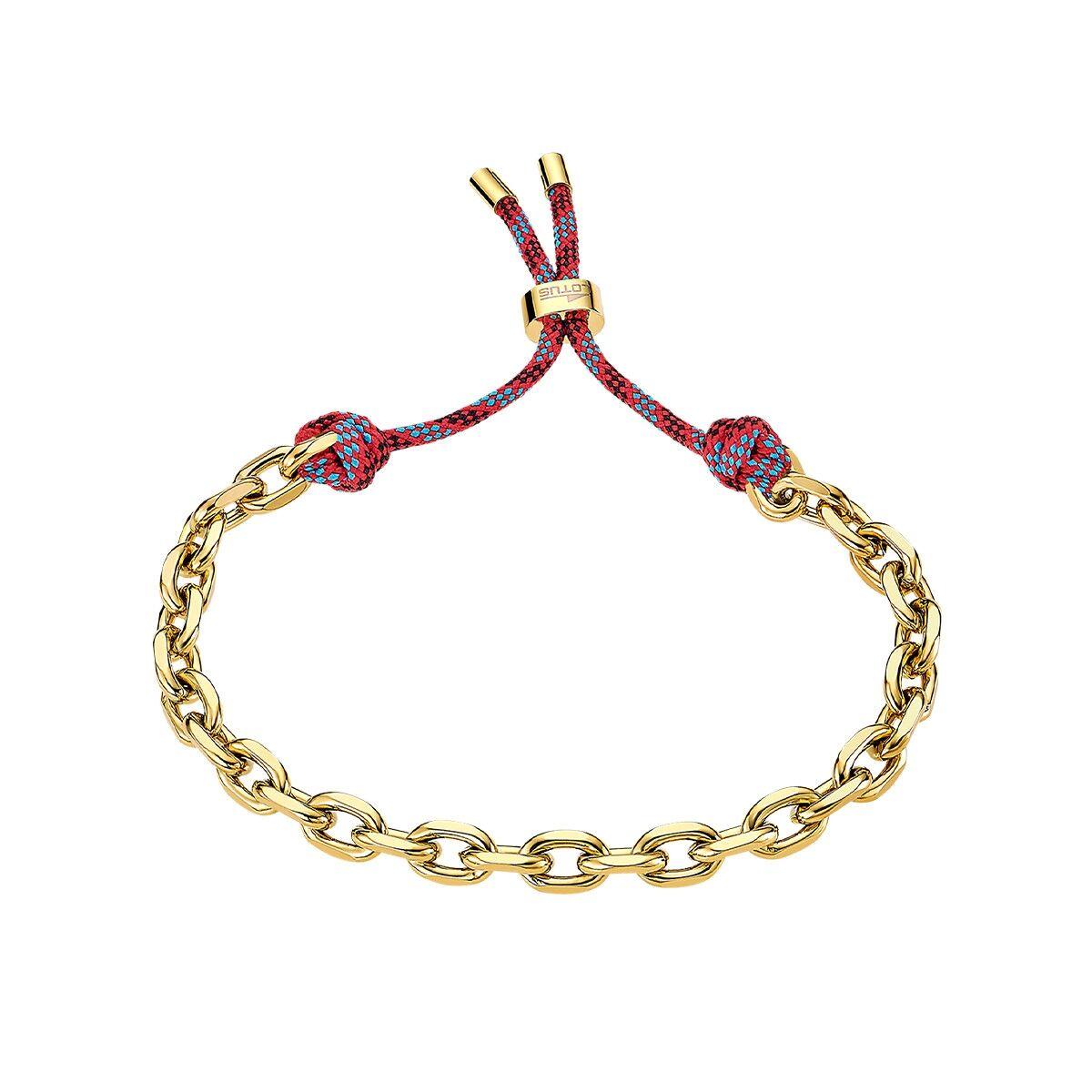 Lotus LS2377-2/2 armbånd til kvinder - gylden kæde med justerbar snor