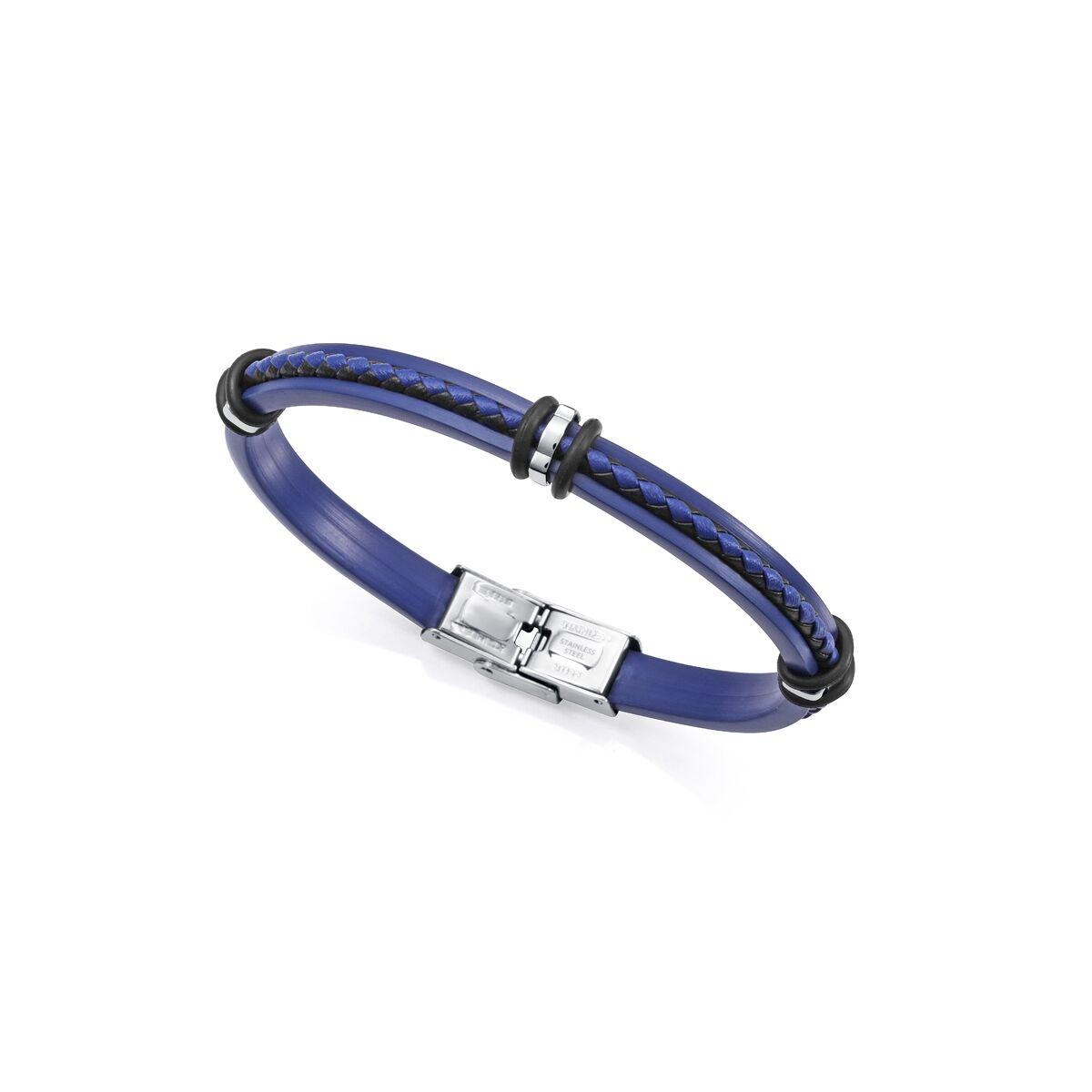 Armbånd til mænd - Sterling sølv 925, blå (14128P01013)