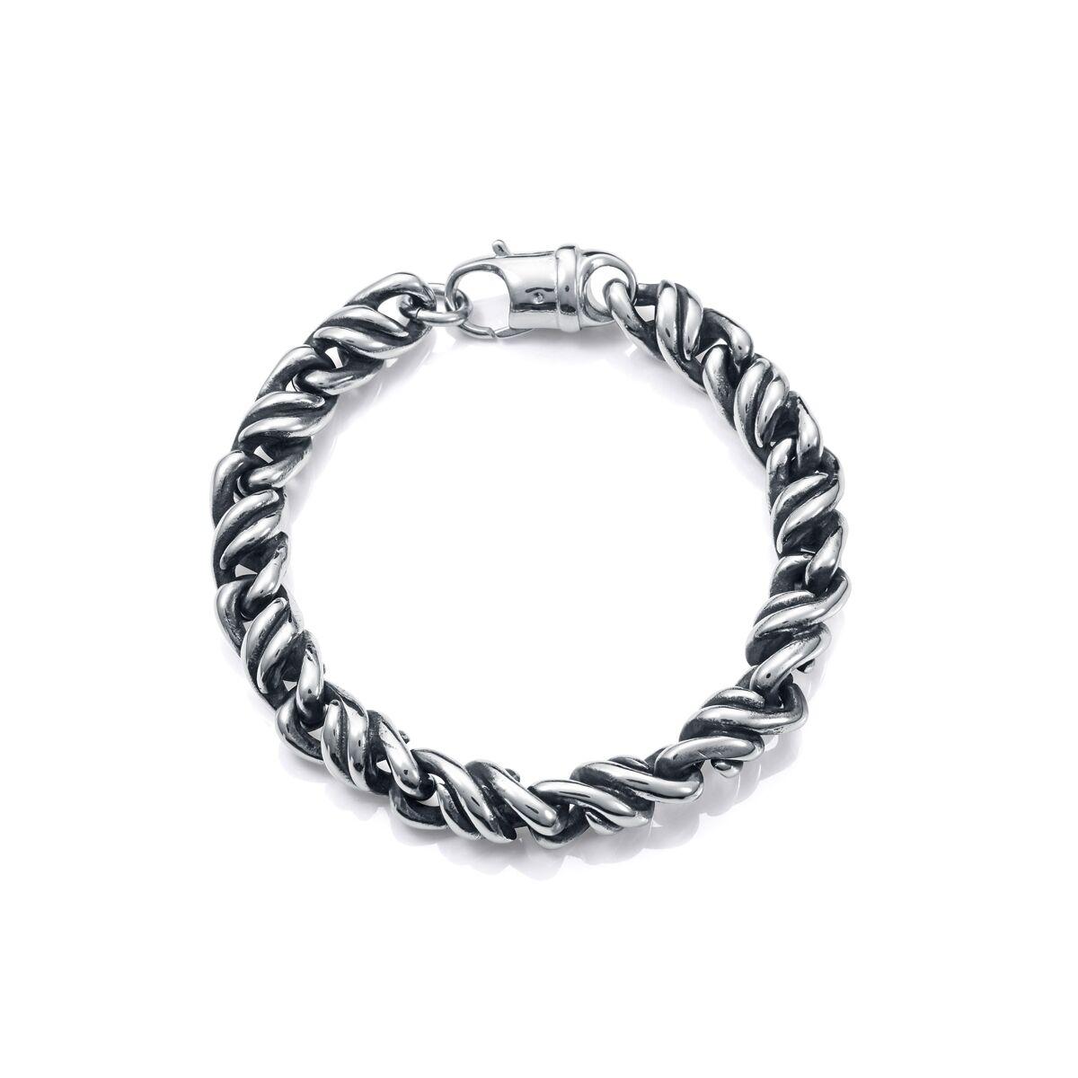 Armbånd til mænd - Sterling sølv 925, sølvfarvet