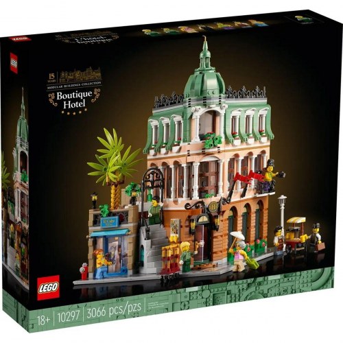 Lego Icons 10297 Boutique Hotel byggesæt, sort - 3.066 dele