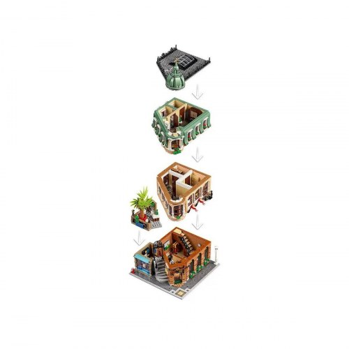 Lego Icons 10297 Boutique Hotel byggesæt, sort - 3.066 dele