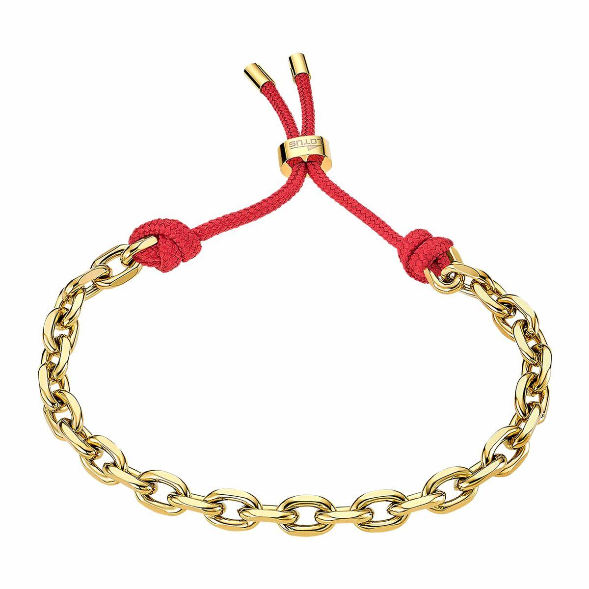 Lotus LS2377-2/3 armbånd til kvinder - gylden kæde med rød snor