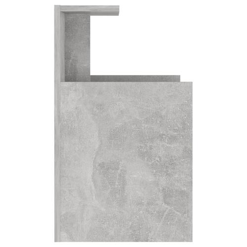 Sengeskab 40x35x60 cm spånplade betongrå