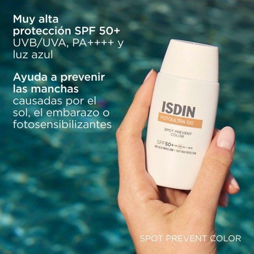 Solcreme ansigt SPF 50+ Isdin Foto Ultra 100 - 50 ml (farvet)