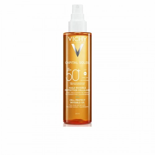 Solcreme olie SPF 50 - Vichy Capital Soleil, 200 ml spray
