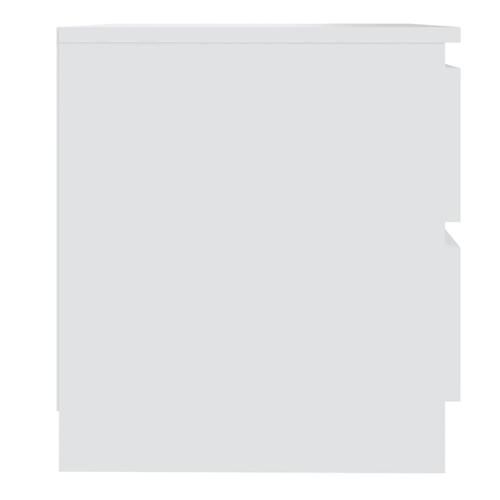Sengeskab 50x39x43,5 cm spånplade hvid