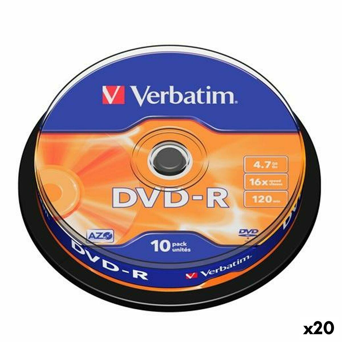 Verbatim Dvd R 4 7 Gb 16x 20 Stk. Spindle