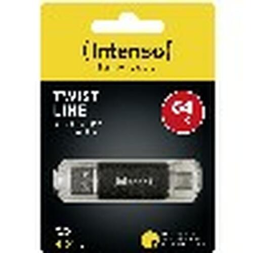INTENSO Twist Line USB-stik 64 GB - antracit