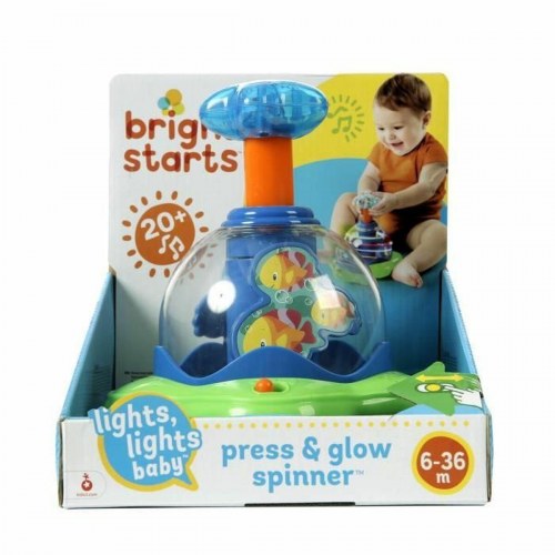 Babylegetøj Bright Starts Musical Star Toy Press & Glow Spinner