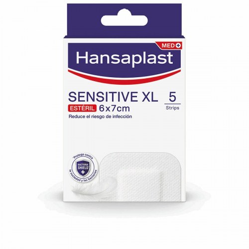 Hansaplast Sensitive XL - sterile plastre 6 × 7 cm, 5 stk.