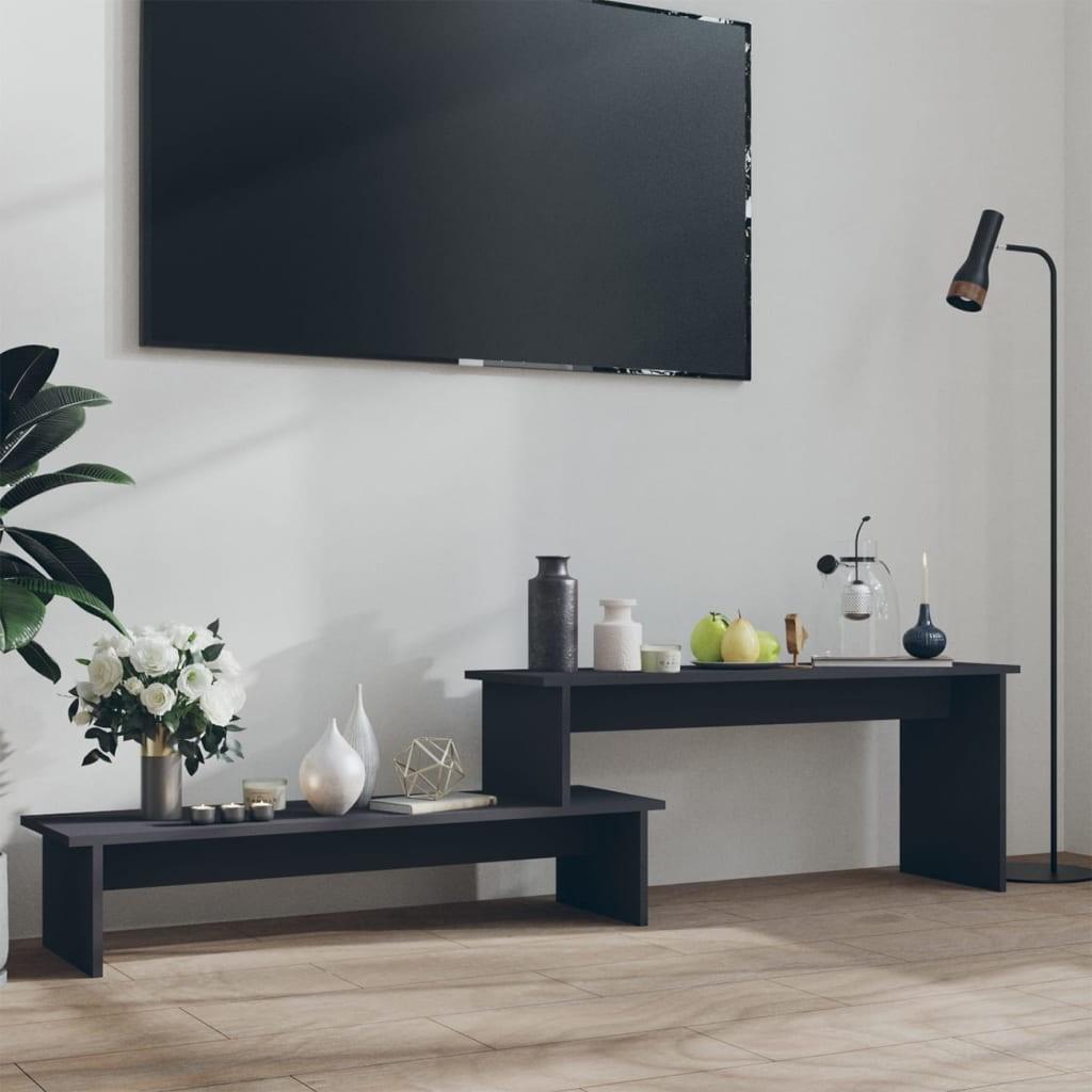 Tv-bord 180x30x43 cm konstrueret træ grå