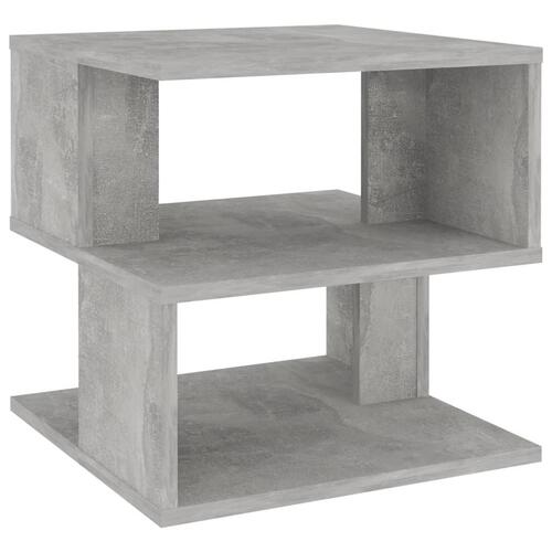 Sidebord 40x40x40 cm spånplade betongrå