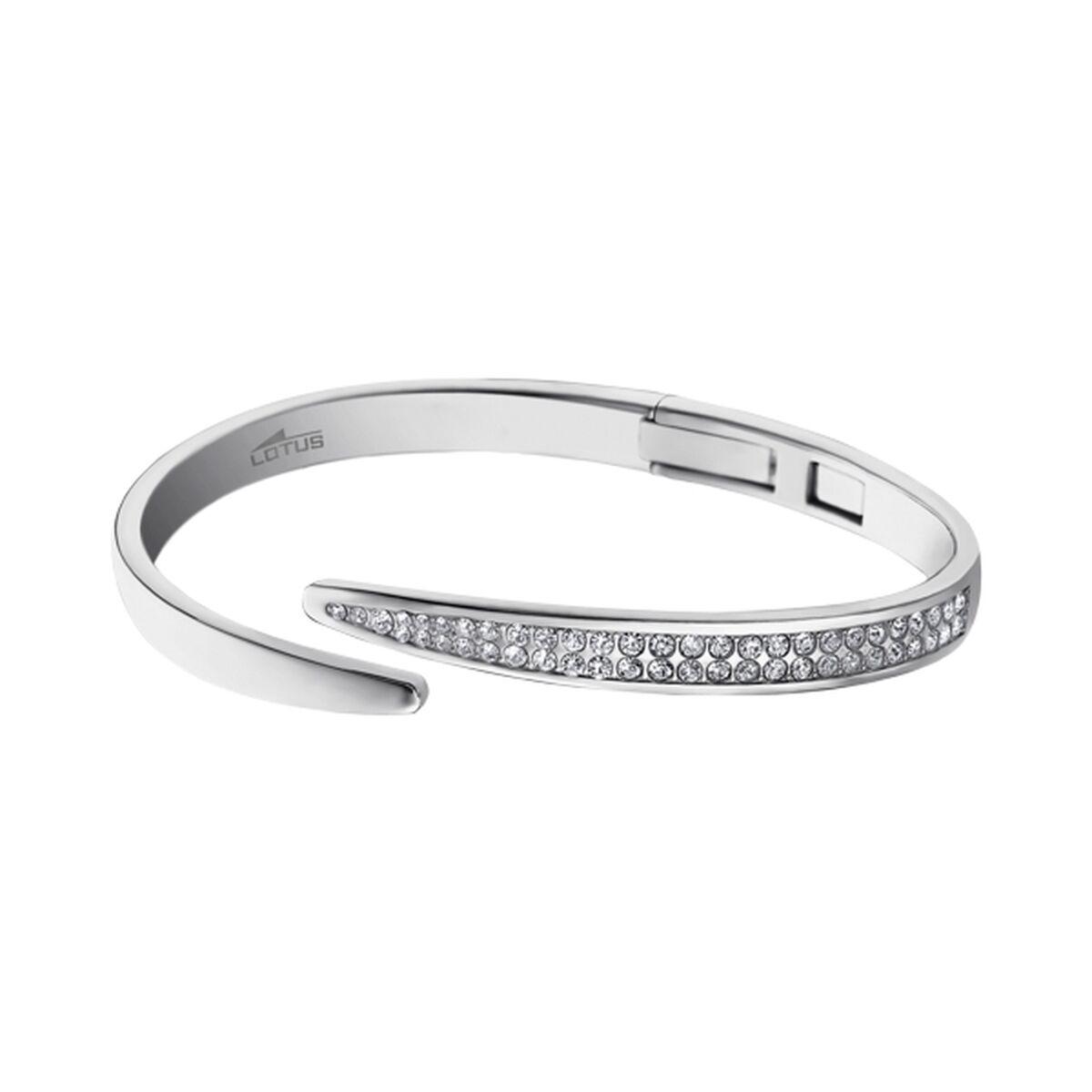 Lotus LS1845-2/1 armbånd til kvinder - sølvfarvet bangle med sten