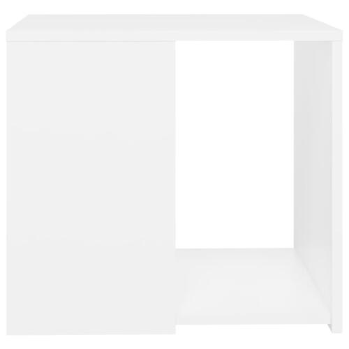 Sidebord 50x50x45 cm konstrueret træ hvid