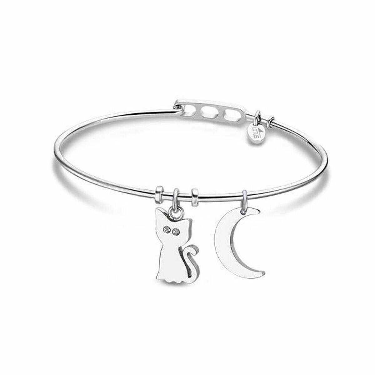 Lotus LS2035-2/1 armbånd til kvinder - charm armbånd med kat og måne