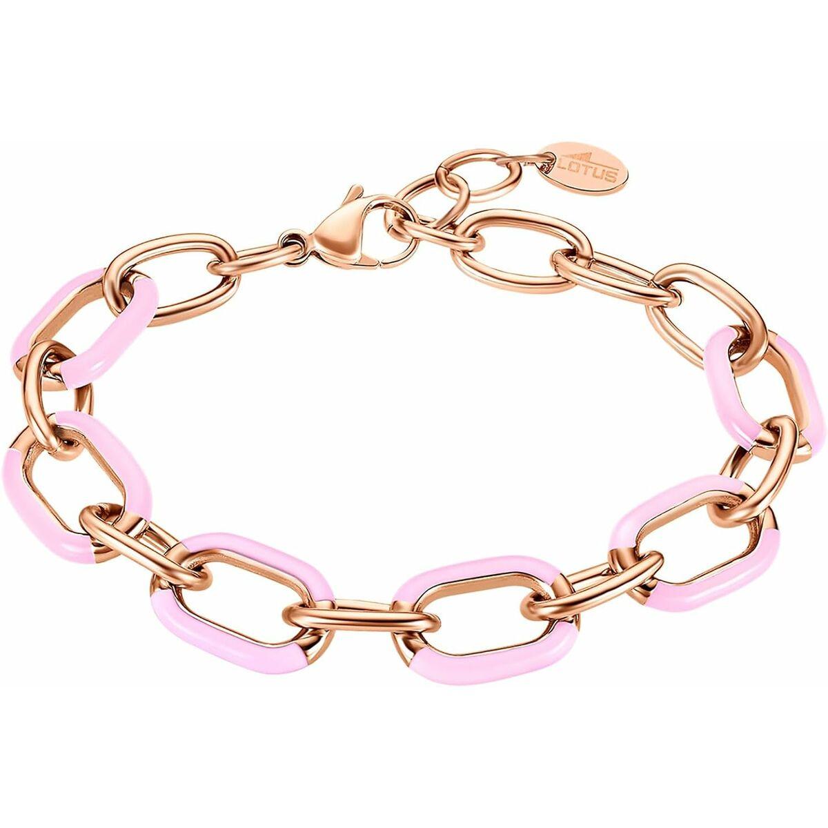Lotus LS2330-2/6 armbånd til kvinder - roseguld med lyserøde led