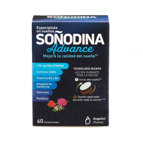 Natura Essenziale Soñodina Advance Melatonin - kosttilskud mod søvn, 60 tabletter