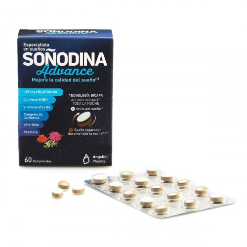 Natura Essenziale Soñodina Advance Melatonin - kosttilskud mod søvn, 60 tabletter