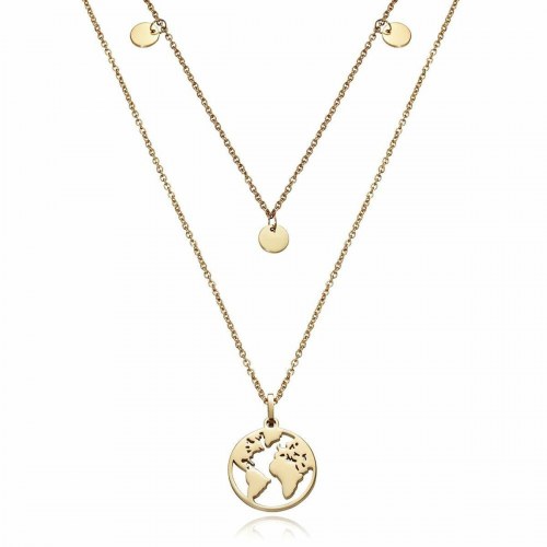 Halskæde til kvinder - dobbelt lag med vedhæng