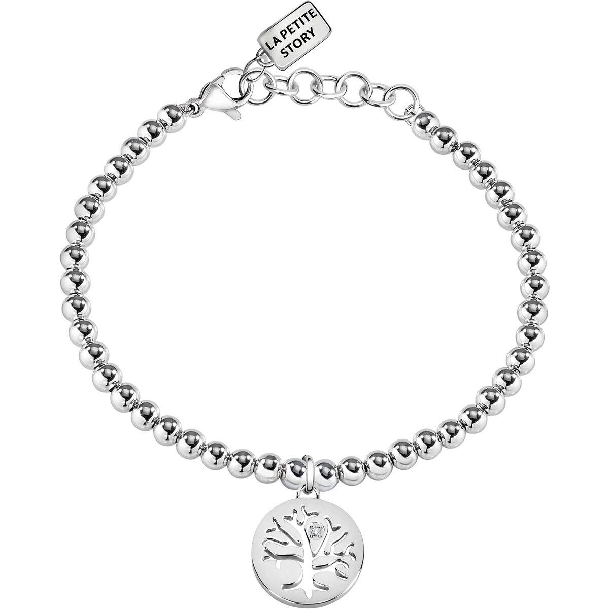 La Petite Story armbånd til kvinder LPS05APX06 - sølvfarvet kuglekæde med vedhæng