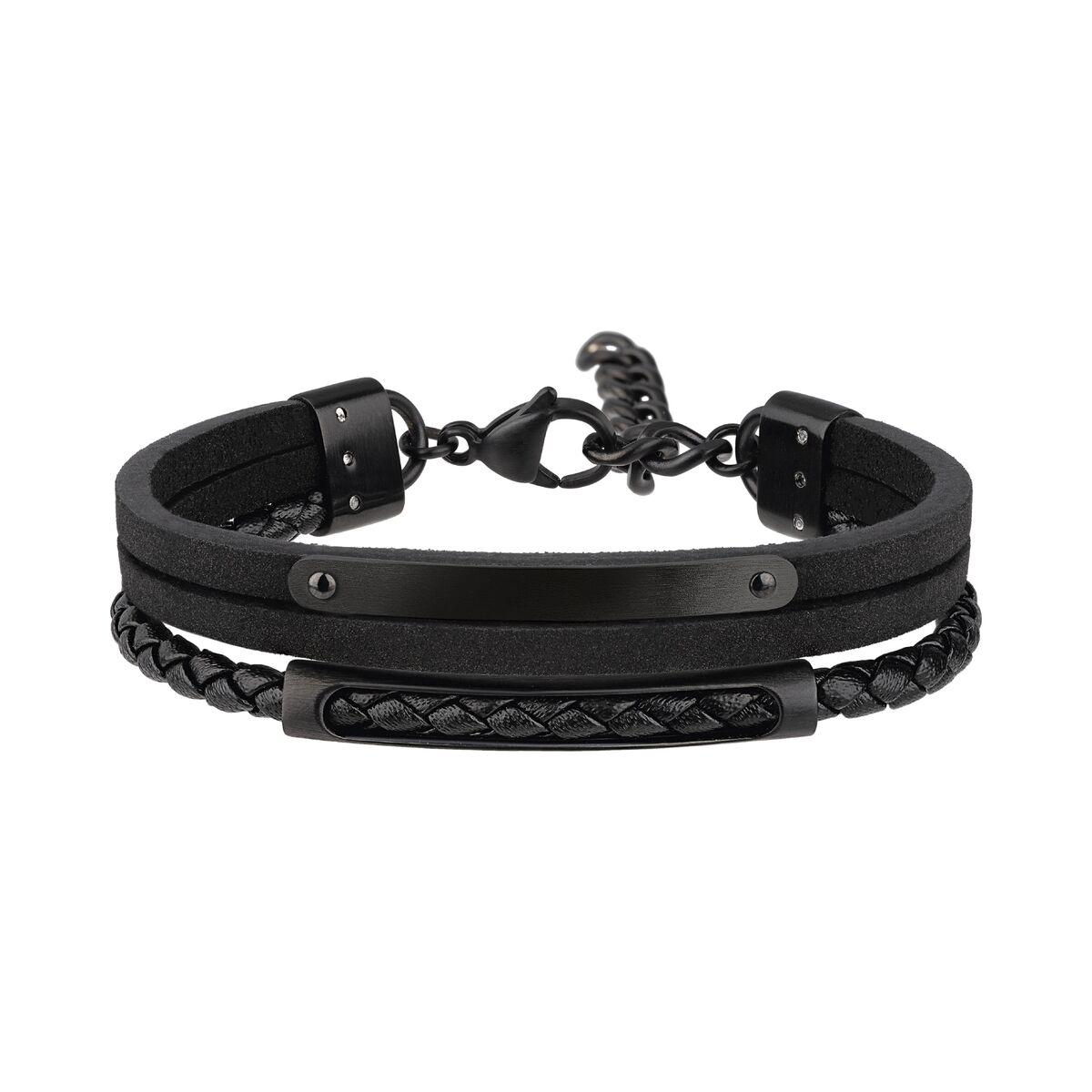 Breil armbånd til mænd TJ3088 - sort multi-strand