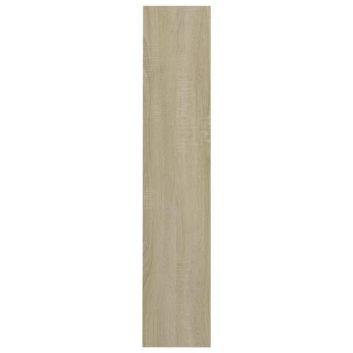 Væghængt skoskab 60x18x90 cm spånplade sonoma-eg