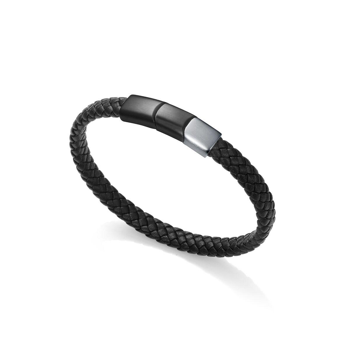 Armbånd til mænd 1329P09010 - flettet sort