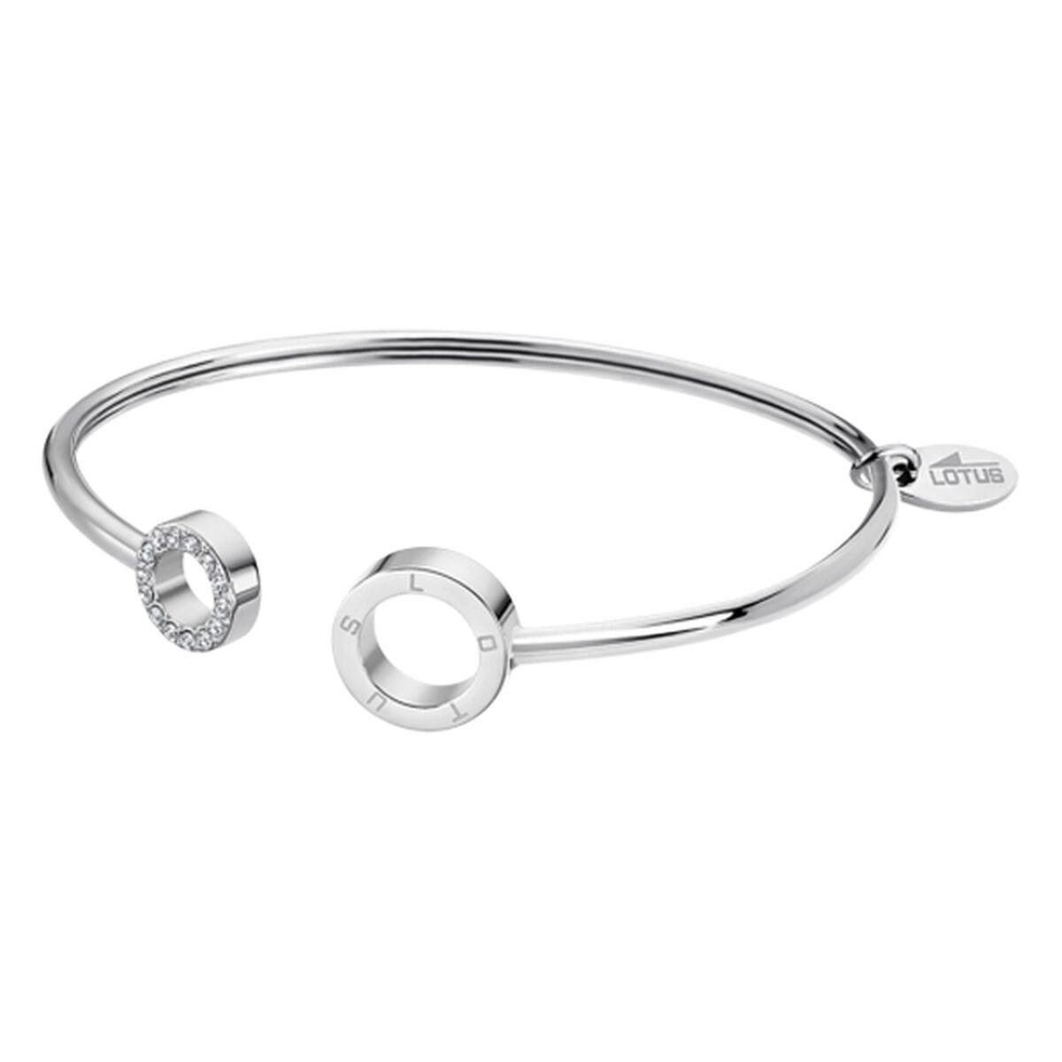 Lotus LS2180-2/1 armbånd til kvinder - elegant åbent bangle i sølvlook