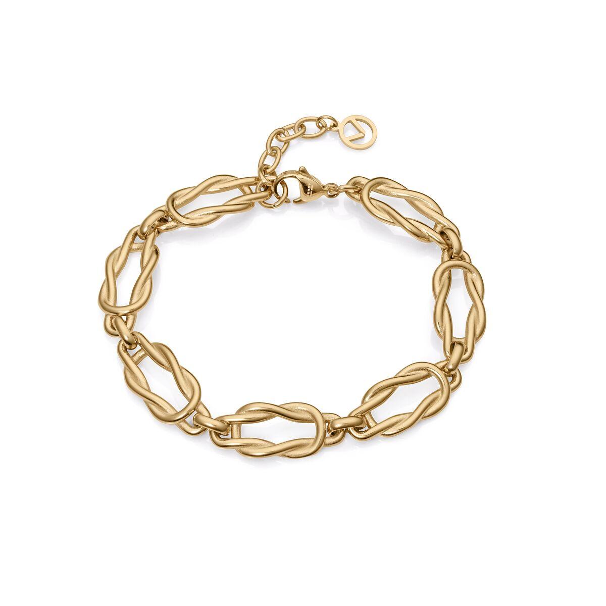 Armbånd til kvinder 14028P01012 - elegant guldfarvet kæde