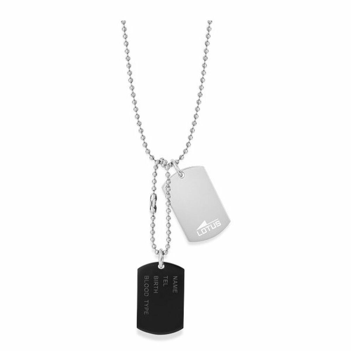 Lotus LS2139-1/5 herrehalskæde med to dog tags
