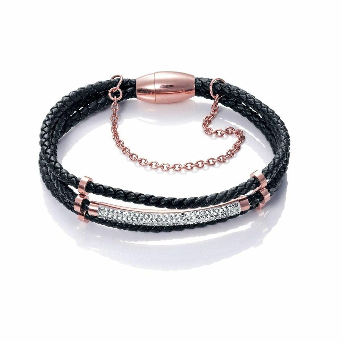 Armbånd til kvinder 90054P01010 - flettet design med rosagulddetaljer