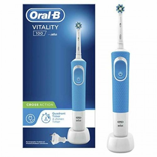 Elektrisk tandbørste Oral-B Vitality 100 Cross Action - blå/hvid