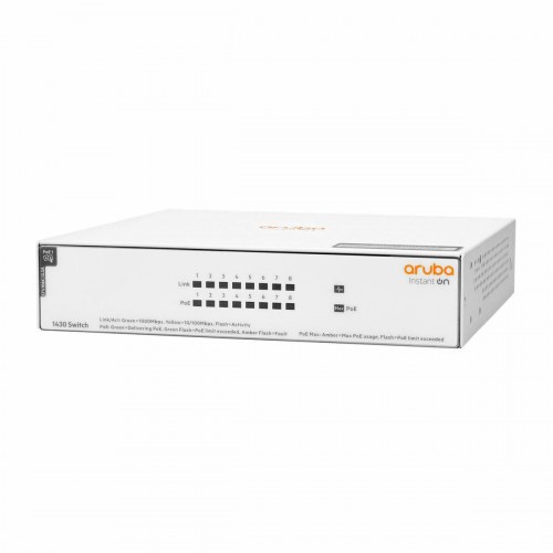 Netværksswitch HPE Aruba Instant On 1430 8-port Gigabit (R8R46A)