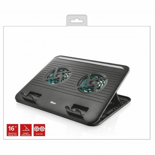 Laptopkøler Trust 17866 - kølebase til 16" bærbar, sort