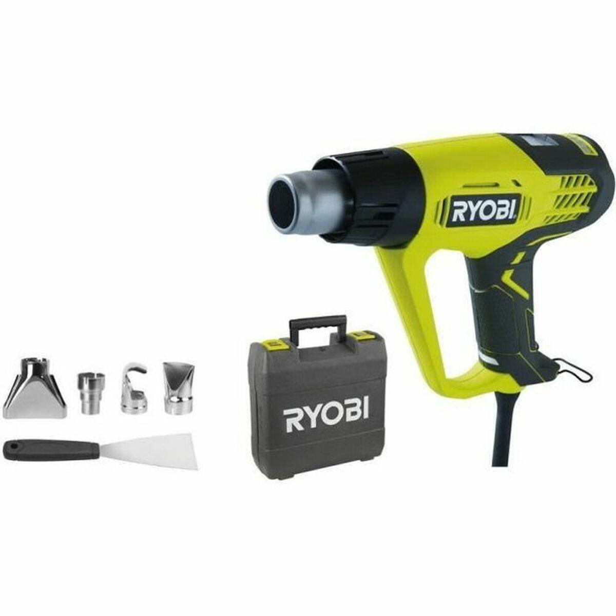Varmluftpistol Ryobi EHG2020LCD 2000 W med dyser og kuffert