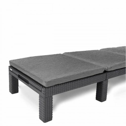 Solstol Allibert by Keter Daytona De Luxe - grå 187 × 58 × 29 cm