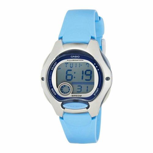 Armbåndsur dame Casio Sport - blå, digital (Ø 34-35 mm)