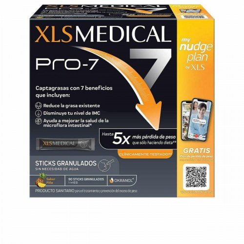 Kosttilskud til vægtkontrol XLS Medical Pro-7 Ananas - 90 sticks