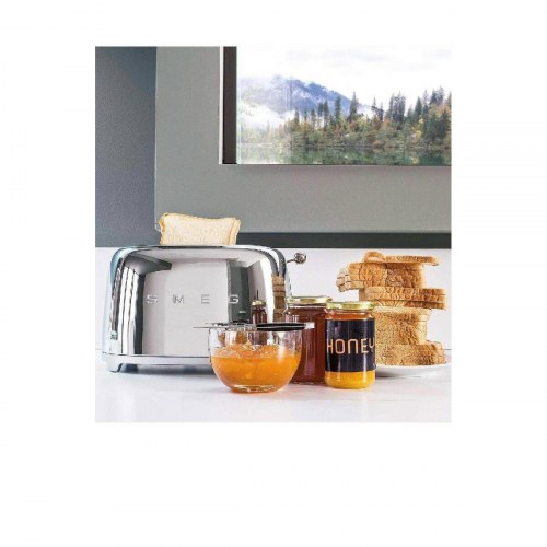 Smeg TSF01SSEU brødrister - 950 W, krom, 2 sprækker