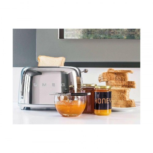 Smeg TSF01SSEU brødrister - 950 W, krom, 2 sprækker