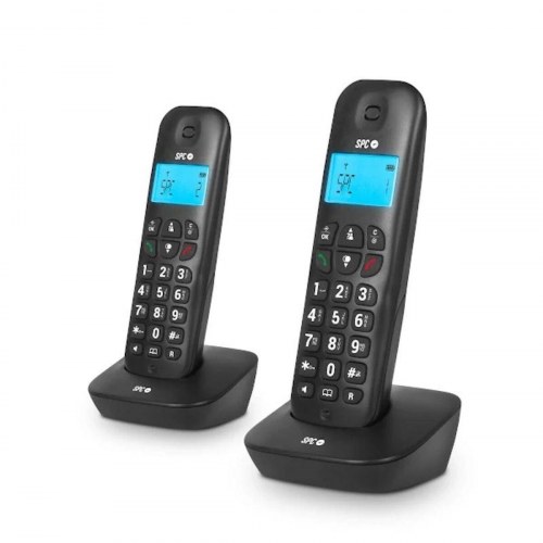 Trådløs telefon SPC Internet 7302N AIRPRODUO - sort, sæt med 2