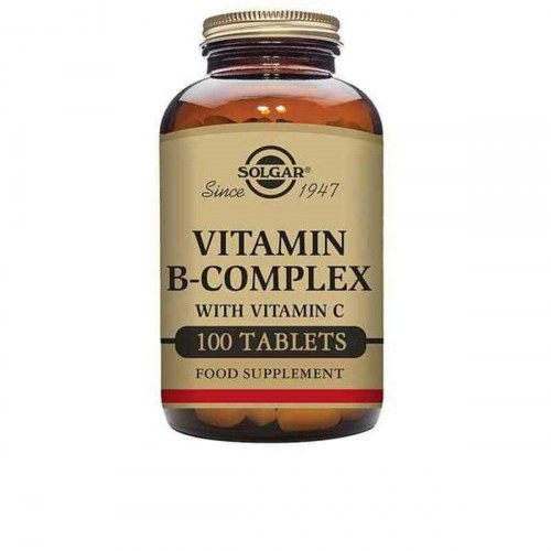 Vitaminer B-kompleks med C - Solgar, 100 tabletter