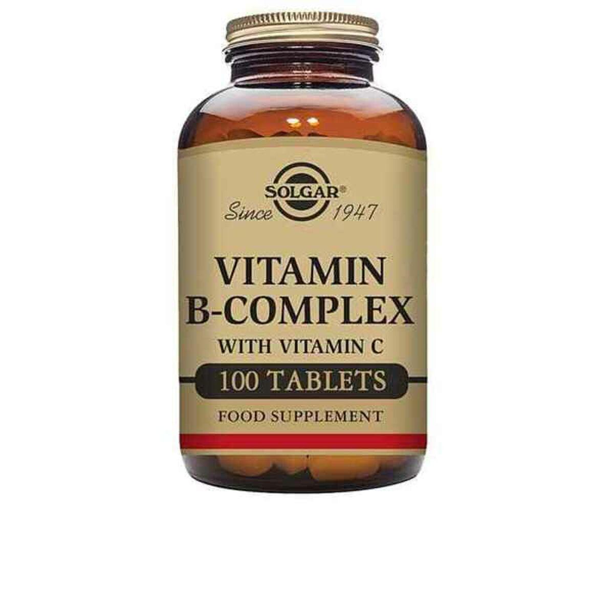 Vitaminer B-kompleks med C - Solgar, 100 tabletter