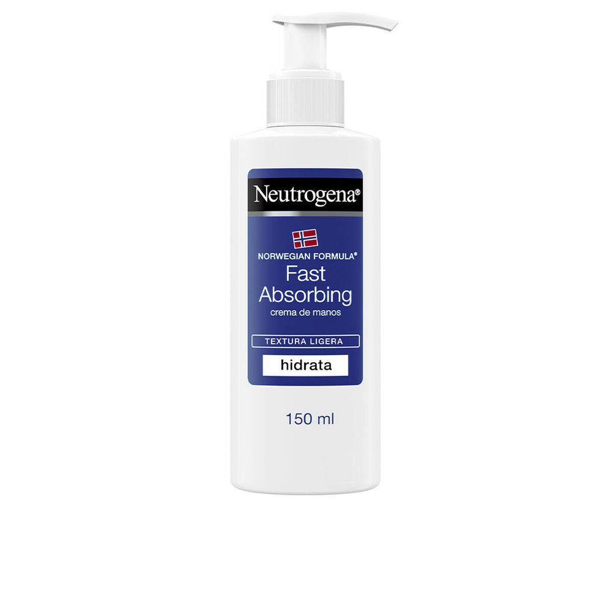 Håndcreme Neutrogena Rapid Absorption - let tekstur, 140-150 ml