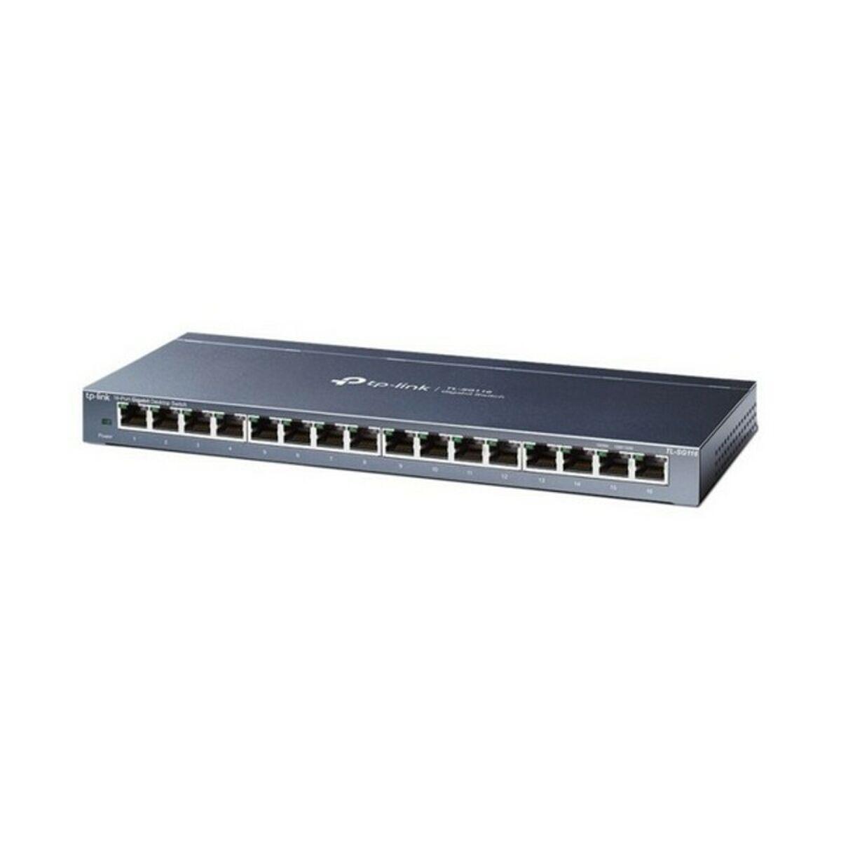 Netværksswitch TP-Link TL-SG116 - 16 porte RJ45, sort