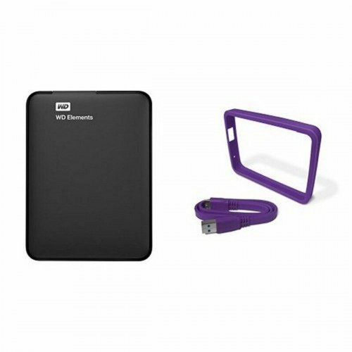 Ekstern harddisk Western Digital WD Elements Portable 1 TB, 2,5" USB 3.0 - Sort